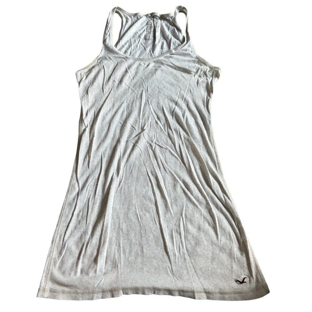 Vintage Hollister Tank Top Medium Cream Tan Y2K 90s
